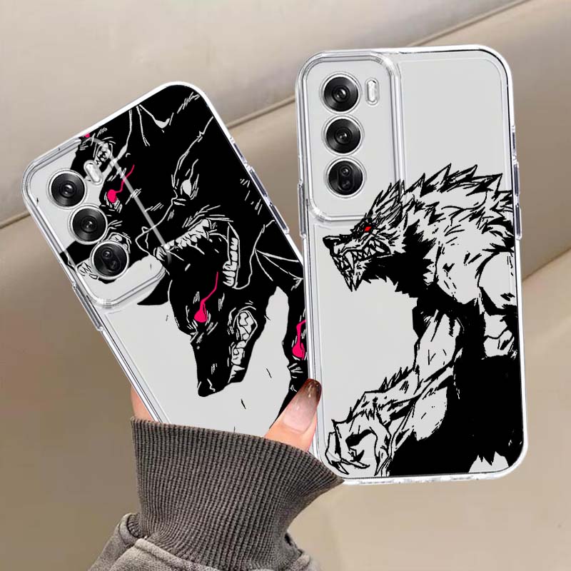 Oppo A78 - Evil Wolf Anime Art Telefoonhoesje voor