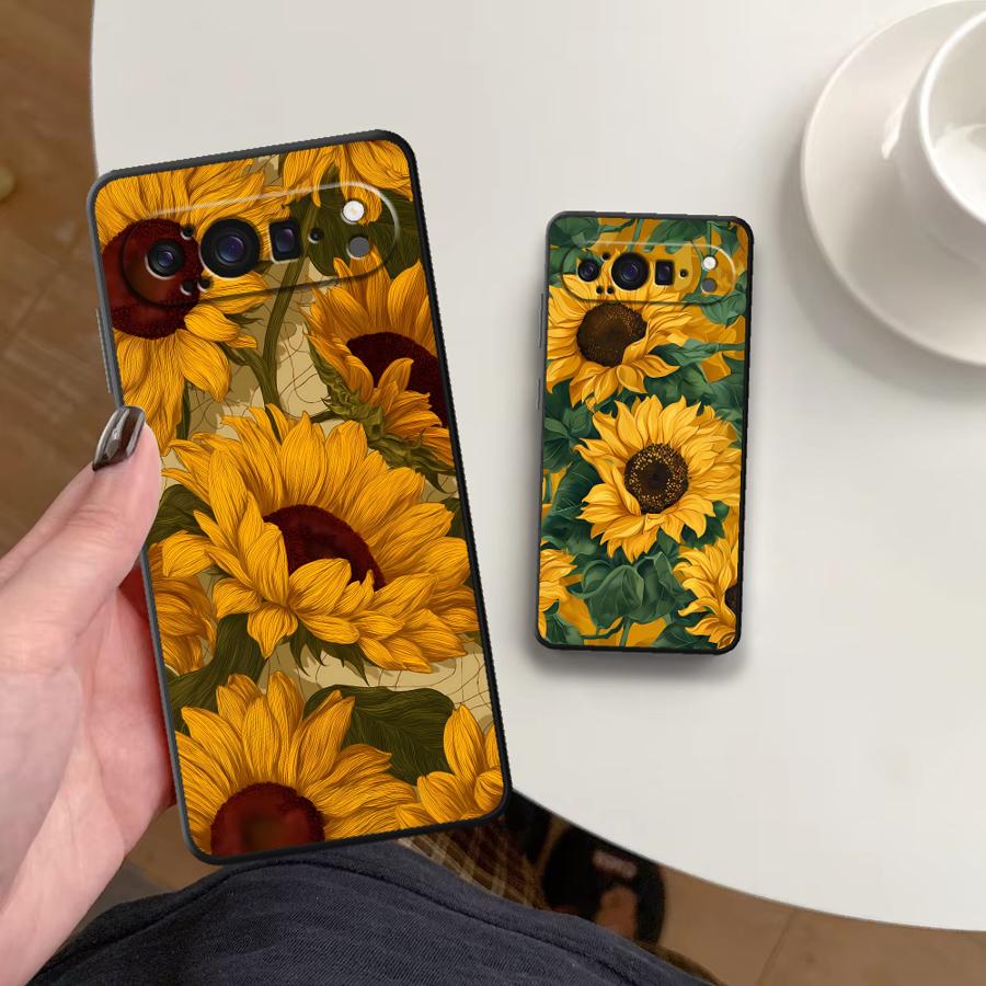 Google Pixel 9 - Zonnebloem Zee Funda Telefoon Cover Case