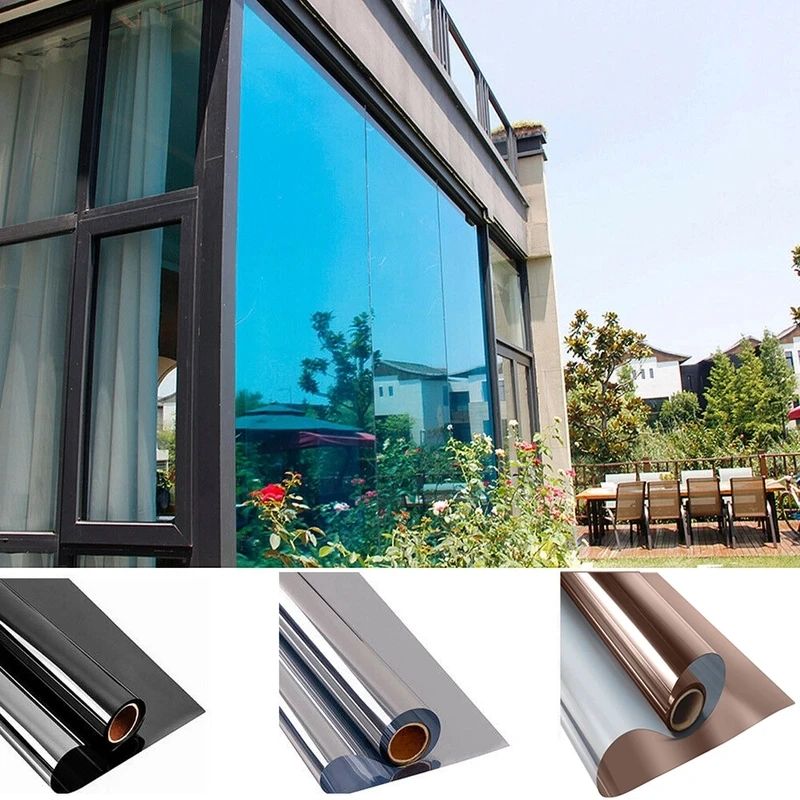 Privacy Screen Protector - Huisraam Privacyfolie Zelfklevende Vinyl Spiegelfolie Eenrichtingsfolie