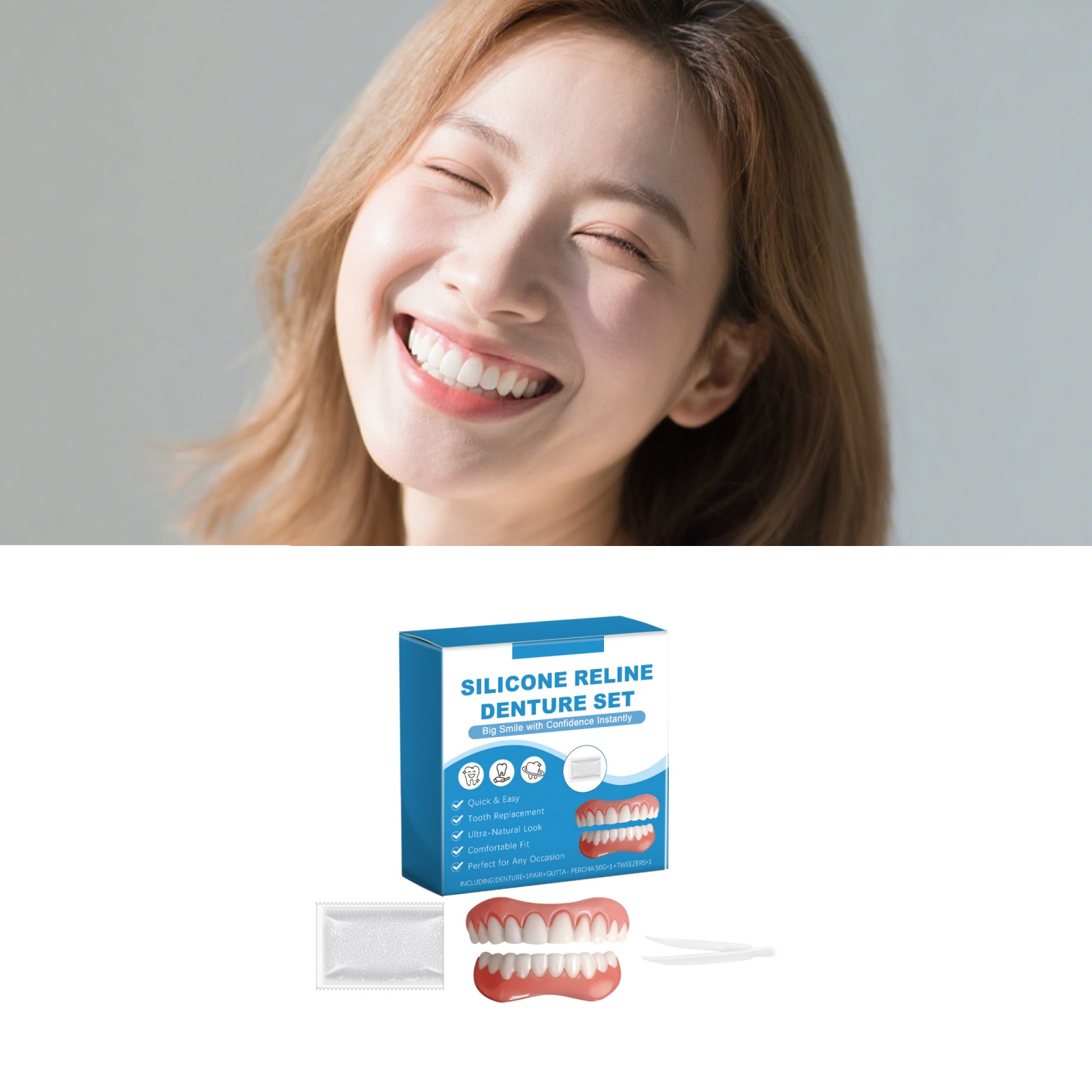 Volledige gebitsprothese set o - Full Cover Adhesive recensie en prijs