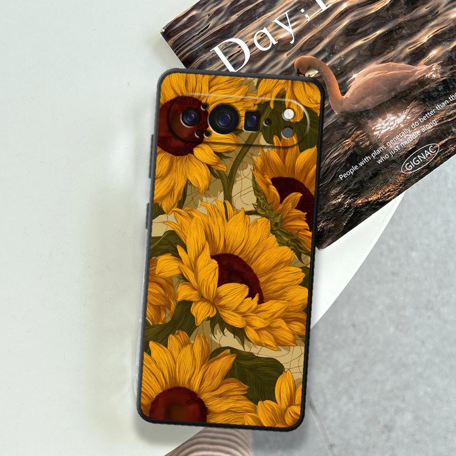 Zonnebloem Zee Funda Telefoon  - Google Pixel 9 recensie en prijs